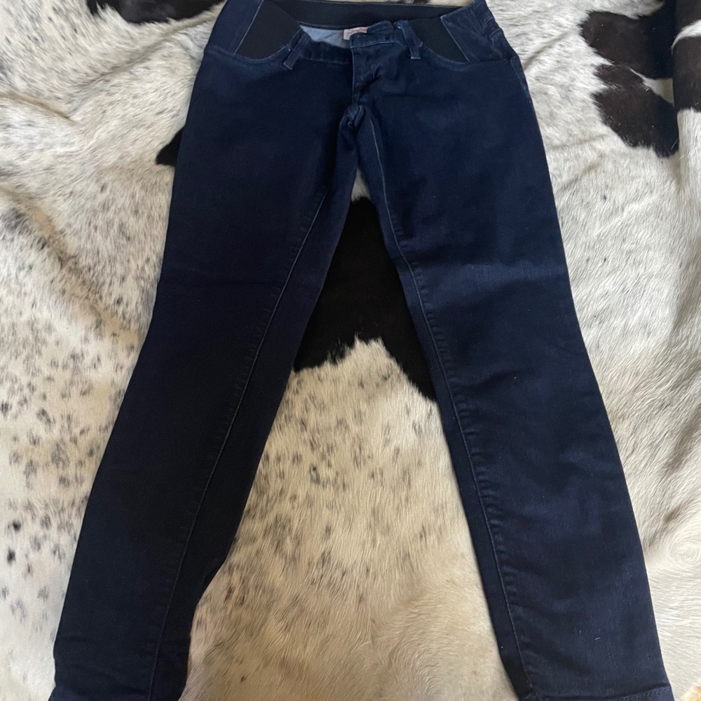 Isabel Maternity‎ Ingrid & Isabel Dark Wash Jeggings Comfort Waist Size 4/27R
